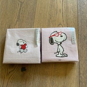 Snoopy cocktail napkins